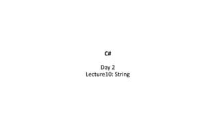 String C Lec10 Workshop On C Programming Learn To Build Pptx - Premium Light Wallpaper Gallery - Retina