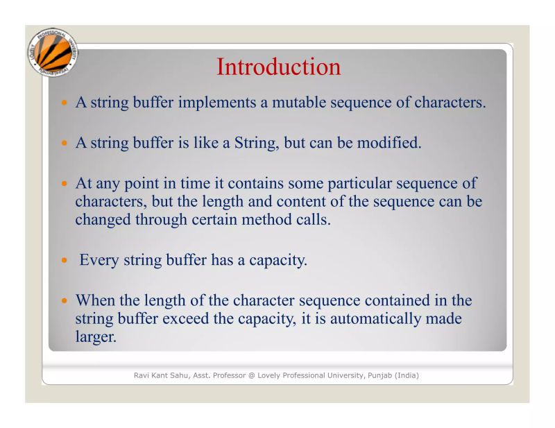 String Handling String Buffer Class Ppt - Full HD Space Wallpapers for Desktop