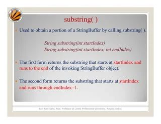 String Handling String Buffer Class Ppt - Classic Ocean Pattern - Mobile