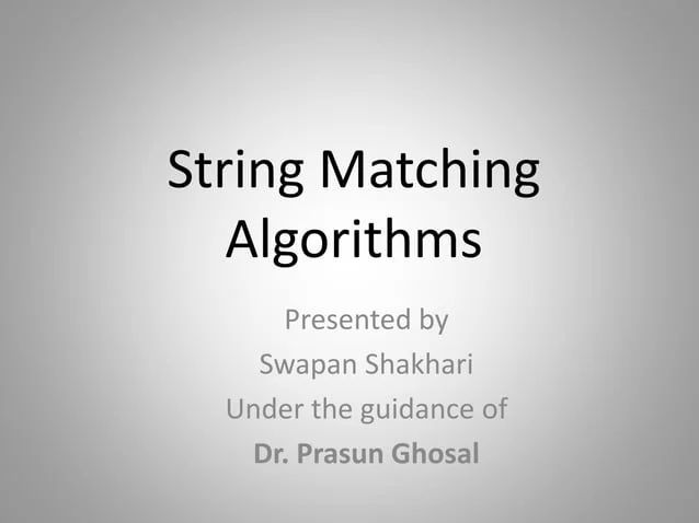 String Matching Algorithms Ppt - Best Geometric Textures in HD