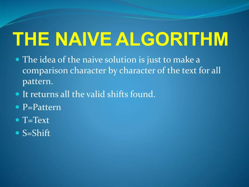 The Naive String Matching Algorithms - High Quality High Resolution Gradient Images | Free Download