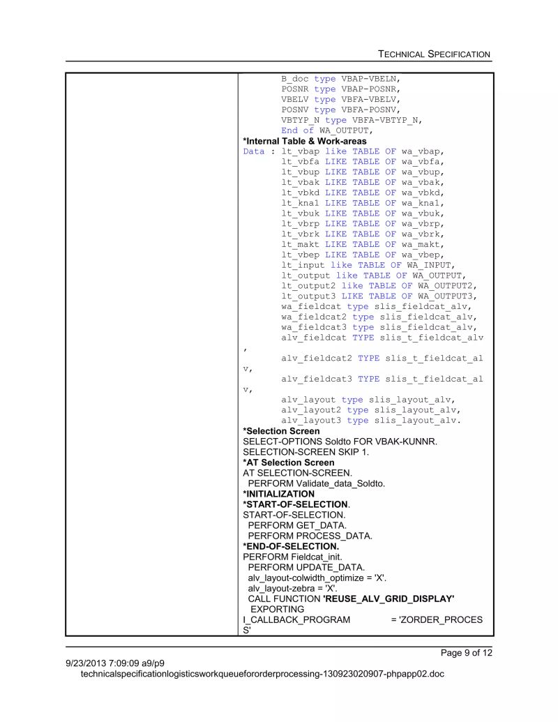 Technical Specification Sd Logistics Order Processing - Elegant Dark Picture - Desktop