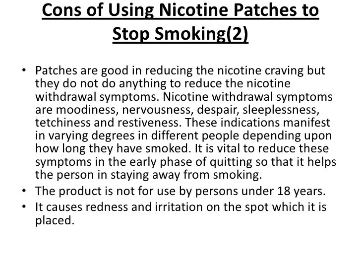 Nicotine withdrawal - nicotine detox Nicotine withdrawal - nicotine detox