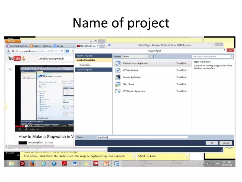 Creating The Timer On Visual Basic Ppt - Best Vintage Arts in Mobile