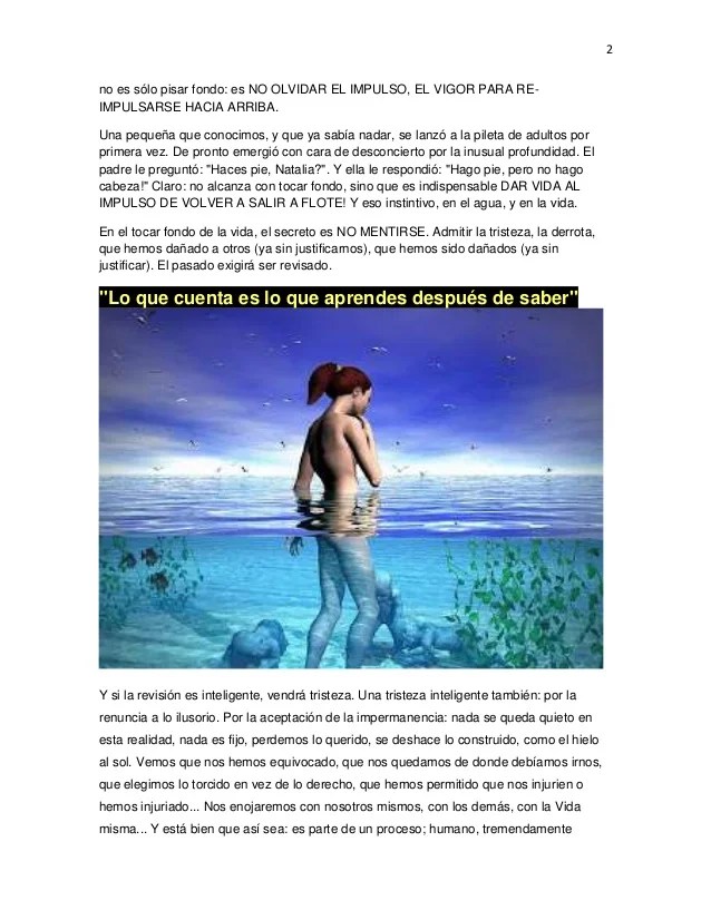 pic Lo Bueno De Tocar Fondo Es Que Solo Te Queda Subir Autor tocando fondo