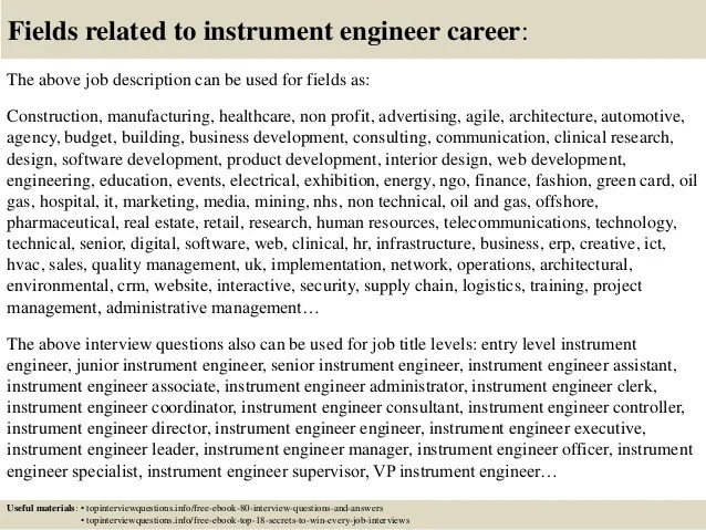 Top 10 Instrument Engineer Interview Questions And Answers