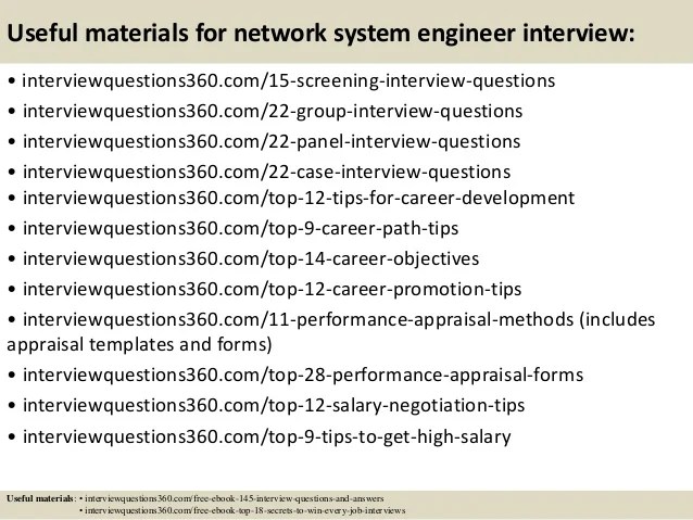 Top 10 Network System Engineer Interview Questions And Answers
