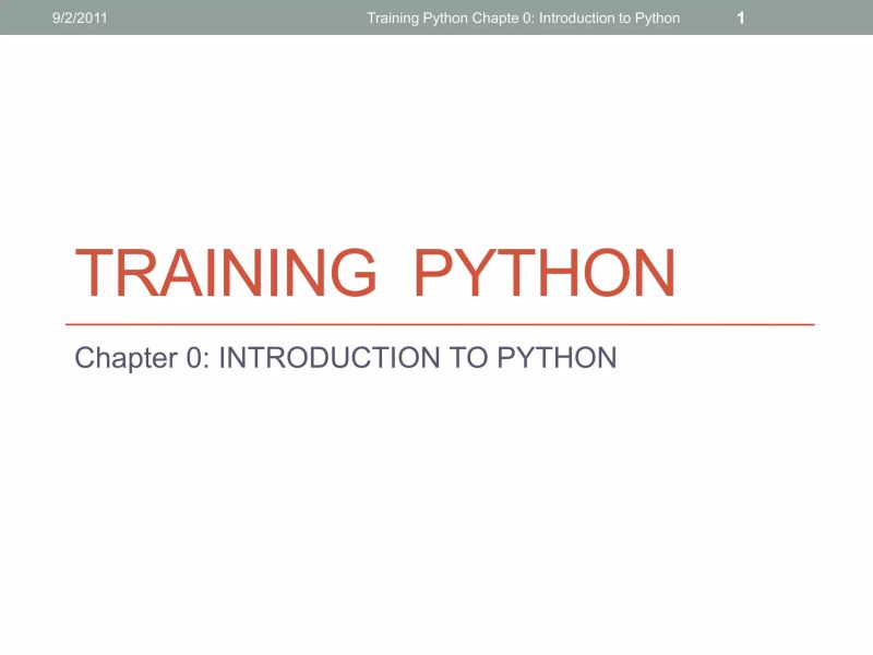 Python - the basics | PDF