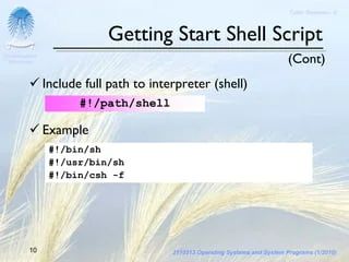 Sysprog Tutor 03 Unix Shell Script Programming Ppt - Dark Design Collection - 8K Quality