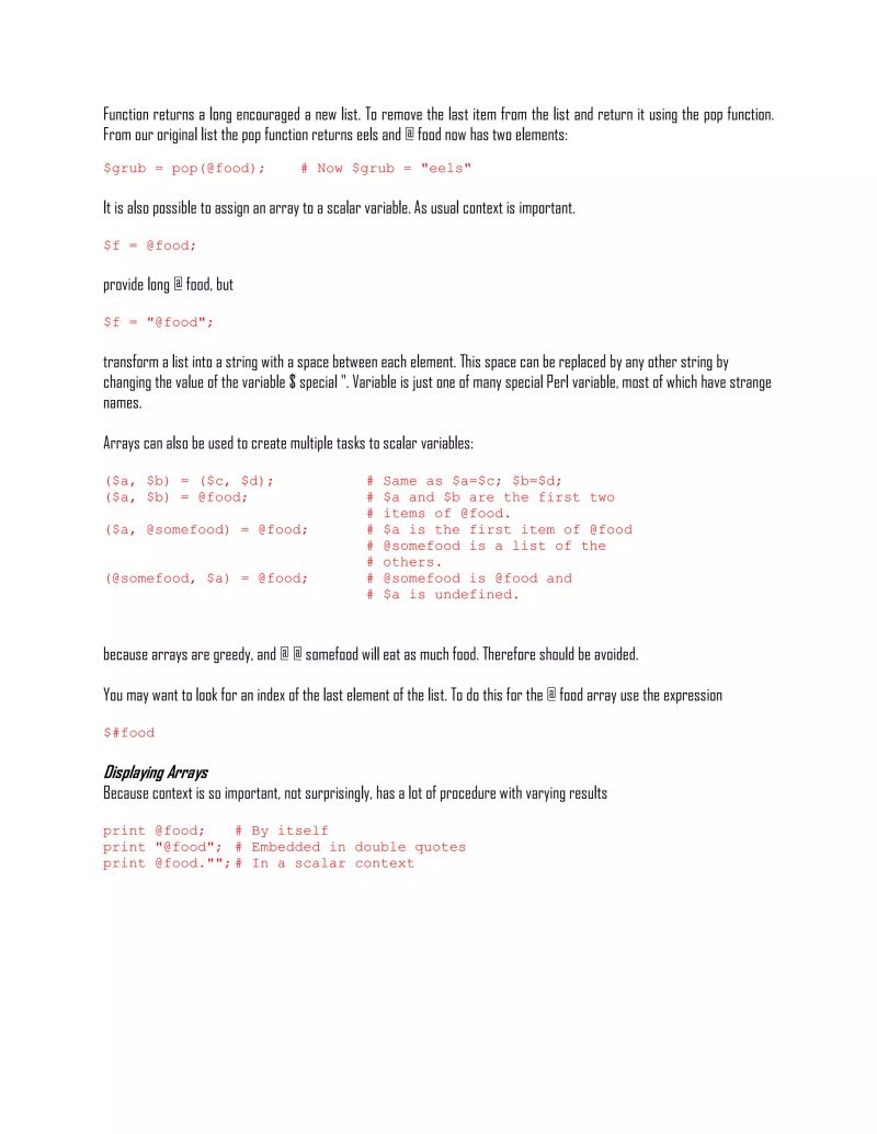 Perl Programming Tutorial 2023 Basic Array Elements Code Example - Best Colorful Illustrations in Full HD