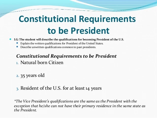 The Executive Branch The Executive Branch