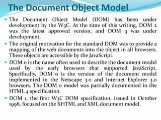 Unit Ii Java Script And Xhtml Documents And Dynamic Documents With - Premium Colorful Image Gallery - High Resolution