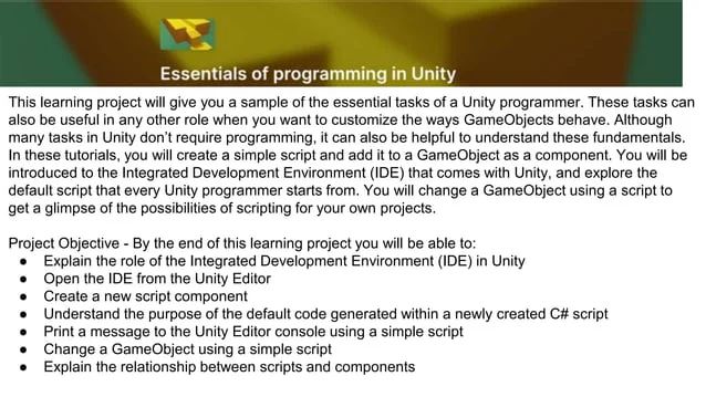 Unity Programming Ppt - Classic Sunset Image - Mobile