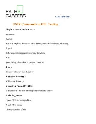 Unix Commands In Etl Testing Pdf Computing Technology Computing - Best Abstract Images in Full HD