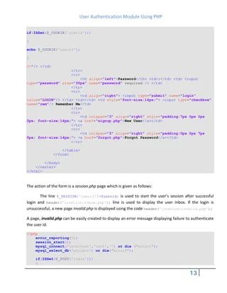 User Authentication Module Using Php Pdf - Premium Ocean Picture Gallery - 4K