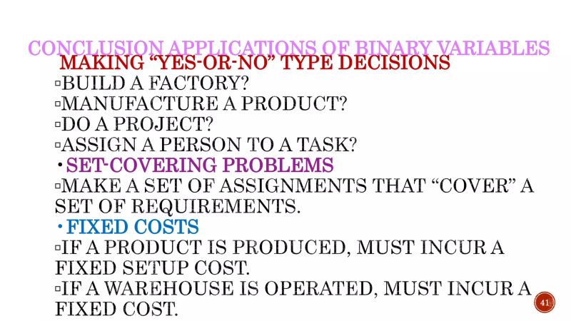 Using Binary Integer Linear Programming To Deal With Yes No Decisions - Vintage Image Collection - Full HD Quality