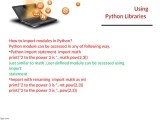 Using Python Libraries Pptx Easy Ppt To Study Class 12 Pptx