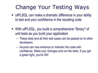 Utplsql Vs Ruby Plsql Oracle Unit Testing Frameworks For Developers - 4K City Textures for Desktop