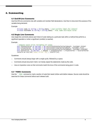 Doc Vb Net Coding Standards Dokumen Tips - Professional Mobile Mountain Patterns | Free Download