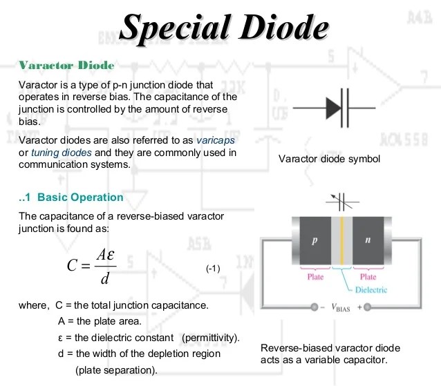 Working Principle Diode And Special Diode