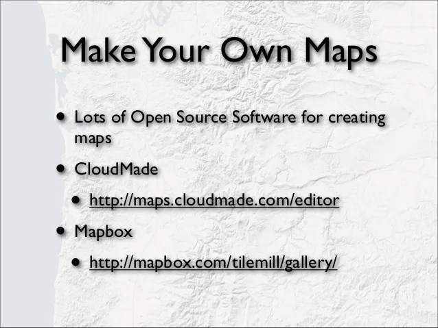 Mapping with open source tools, part 1