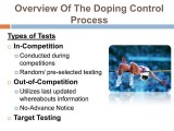 The Doping Control Process Pptx