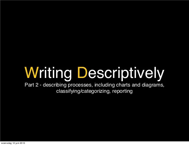 writing descriptively part 2