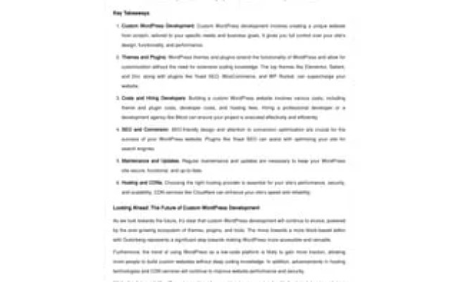 Custom WordPress Website Development In 2023: A Guide For Businesses ...