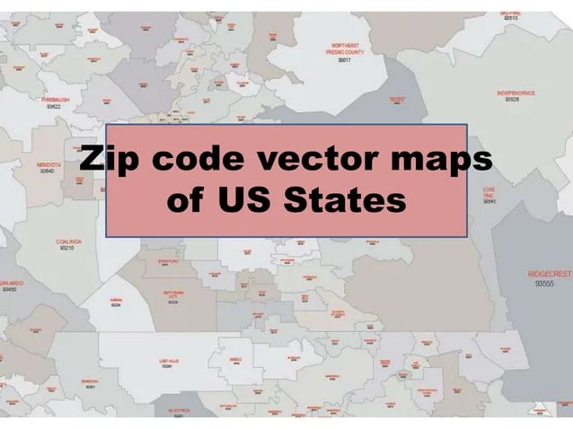 Zip Code Wall Maps Vector 638.