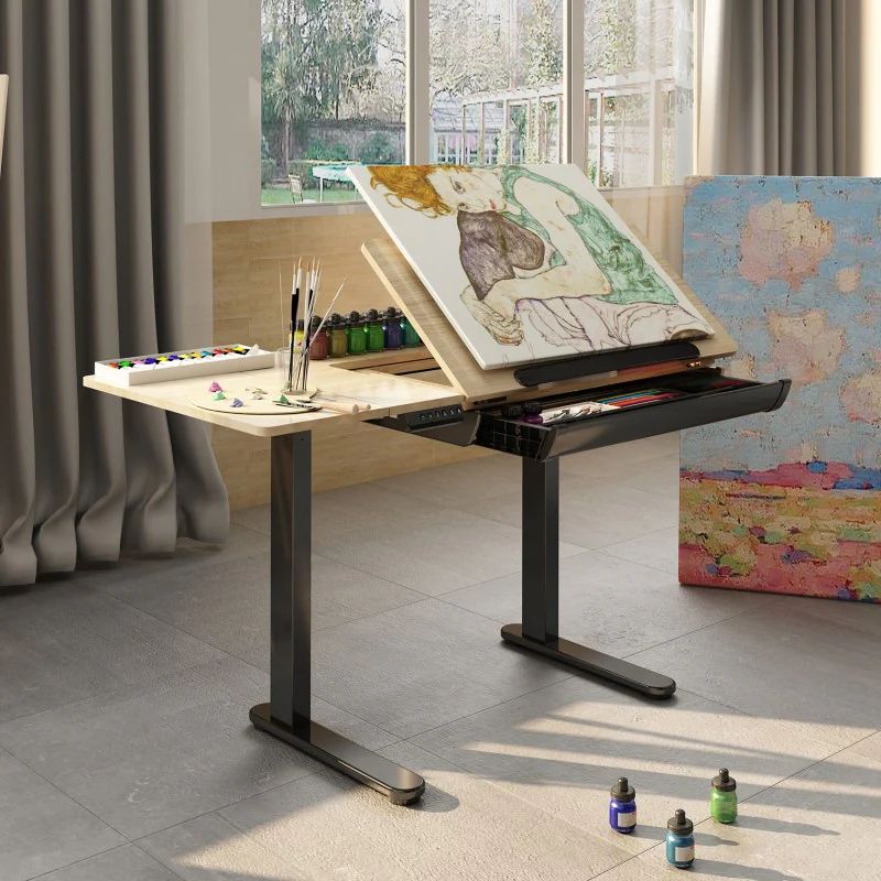 Height Adjustable Drafting Table Flexispot - Premium Abstract Design Gallery - Desktop