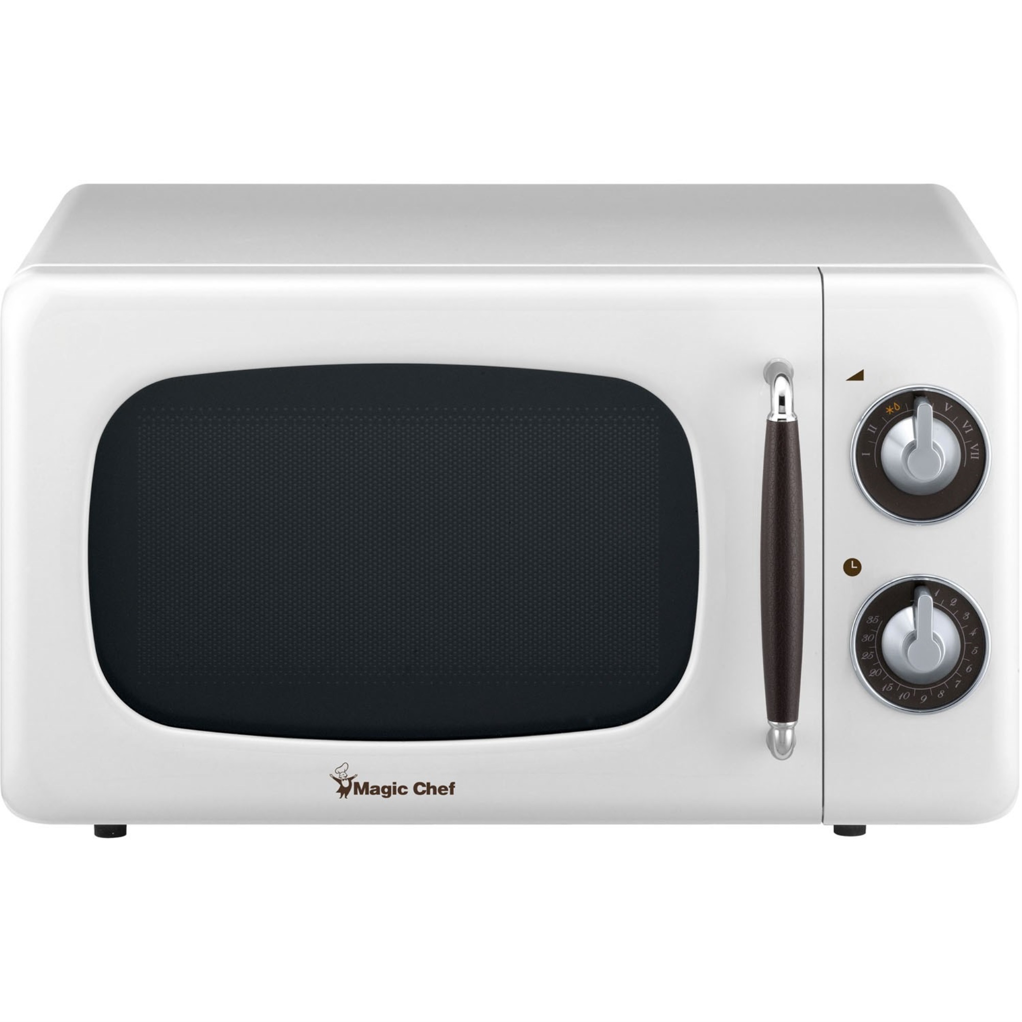 0.7-Cu. Ft. 700W Retro Countertop Microwave Oven in White ...