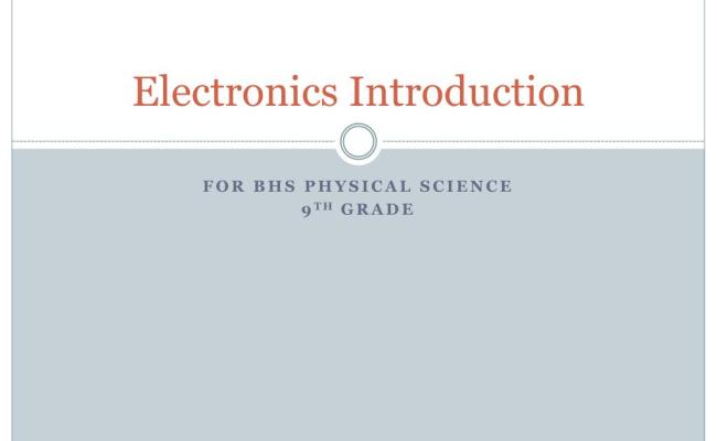 PPT - Electronics Introduction PowerPoint Presentation, Free Download - ID:1587327