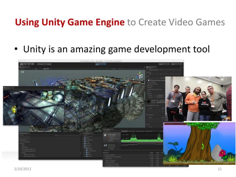 The Unity Game Development Engine Features Ppt - Ultra HD Gradient Pictures for Desktop