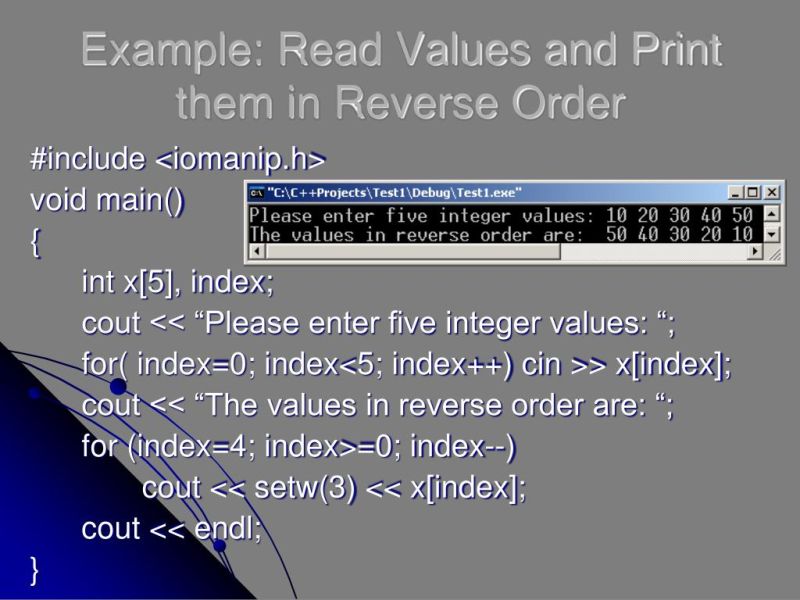 Read Print And Reverse Integer Arrays In C Mycplus - Best Mountain Backgrounds in Mobile
