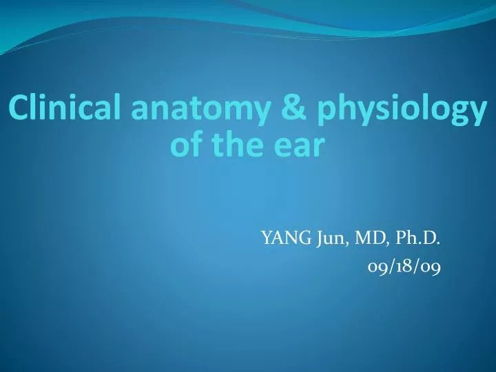 06/01/2016 · conductive hearing loss can be repaired. Ppt Clinical Anatomy Physiology Of The Ear Powerpoint Presentation Id 1803120