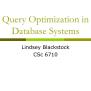 PPT - Query Optimization In Database Systems PowerPoint Presentation ...
