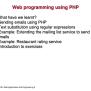 PPT - Web Programming Using PHP PowerPoint Presentation, Free Download - ID:1914028