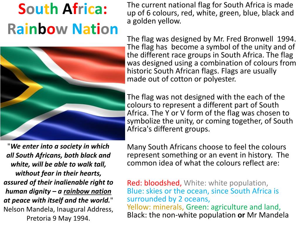 South African Flag Colours : What Do The Colours Of Sa Flag Mean
