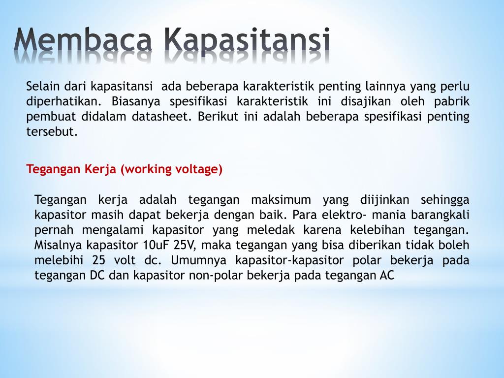 Ppt Kapasitor Kondensator Powerpoint Presentation Free