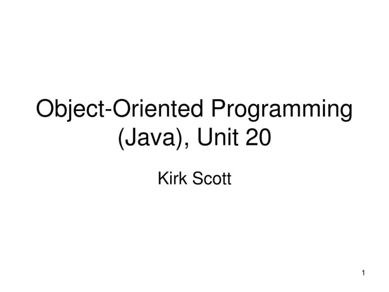 Ppt Object Oriented Programming Java Unit 20 Powerpoint - Stunning Minimal Picture - 4K
