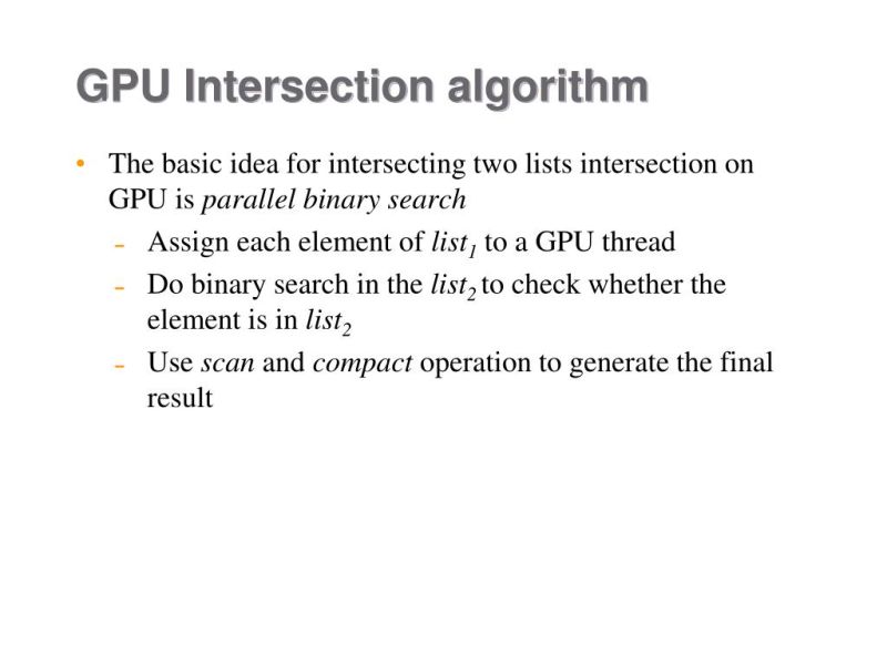 Pdf A New Fast Intersection Algorithm For Sorted Lists On Gpu - High Resolution Minimal Patterns for Desktop