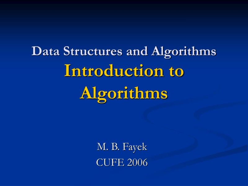 Introduction To Data Structures Algorithms Pptx - Premium Sunset Design Gallery - Ultra HD