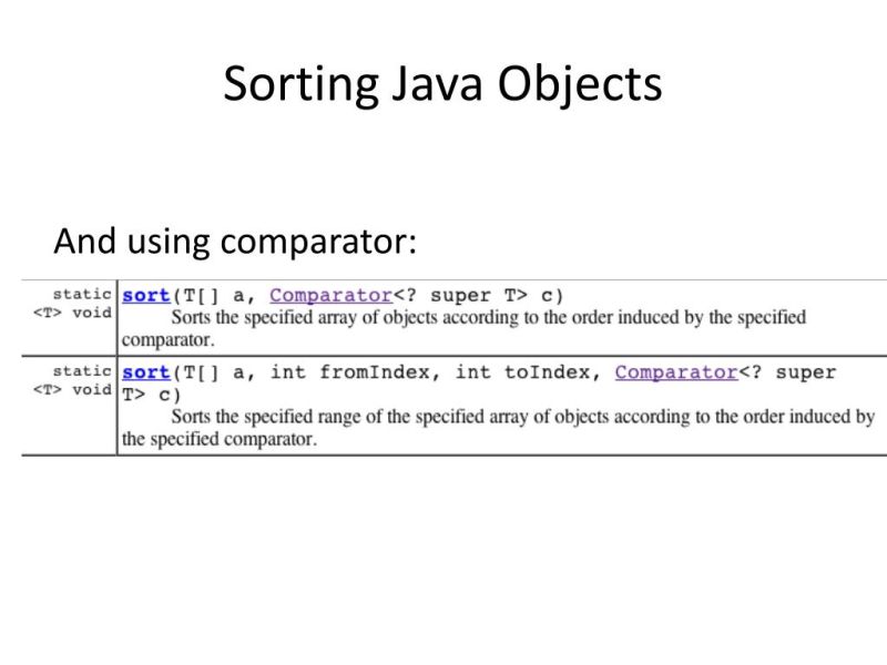 Object Sorting In Java Theprogrammerguide Com - Premium Geometric Picture Gallery - High Resolution