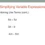 PPT - Simplifying Variable Expressions PowerPoint Presentation, Free ...