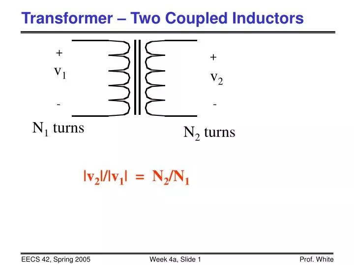 Ppt Transformer Two Coupled Inductors Powerpoint Ppt Transformer Two Coupled Inductors Powerpoint