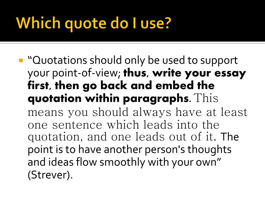 Most colleges and universities ask you to submit a writing sample with your application. Ppt How To Embed Quotes Into Writing Powerpoint Presentation Free Download Id 2872947