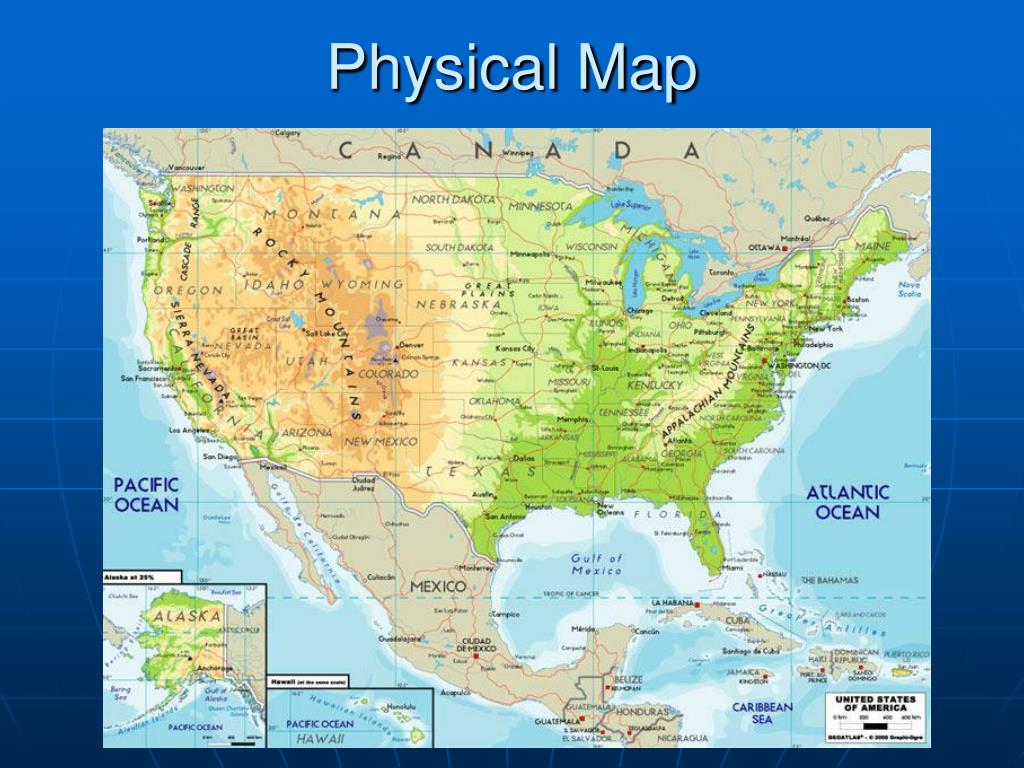 PPT Geography Handbook PowerPoint Free Download ID Physical Map L 