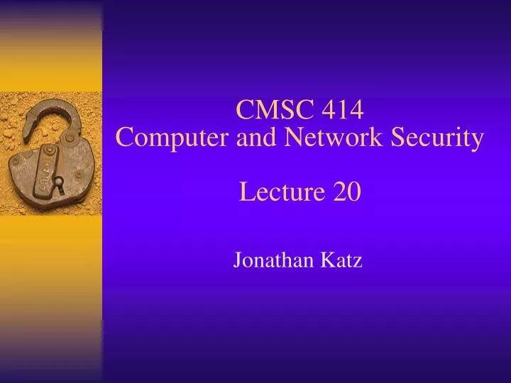 Ppt Cmsc 414 Computer And Network Security Lecture 3 Powerpoint - Incredible Landscape Pattern - 4K