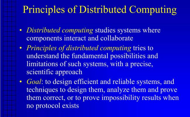PPT - Lecture 2 Introduction To Principles Of Distributed Computing ...