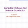 PPT - Computer Hardware And Software Introduction PowerPoint ...